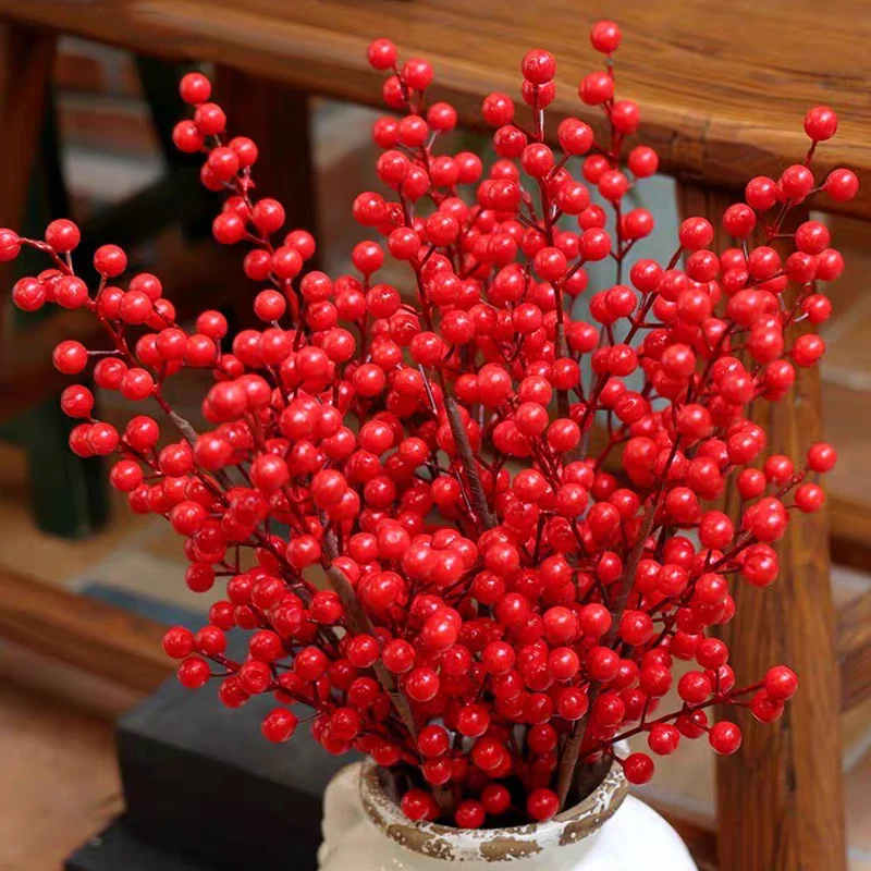 5/100x غصن توت أحمر صناعي، زهر - مراجعة Plant Parent Gifts وسعره
